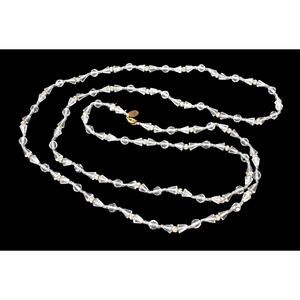 Vintage 50s Signed Miriam Haskell Necklace, Faceted Crystal Beads & Rhinestones